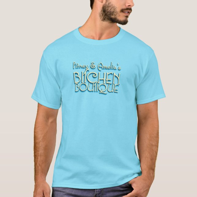 Bitchen Boutique Men's Blue Shirt (Front)