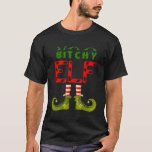 Bitchy Elf Funny Group Matching Family Pyjamas For T-Shirt