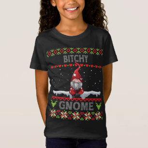 Bitchy Gnome Matching family Christmas ugly PJs Fu T-Shirt