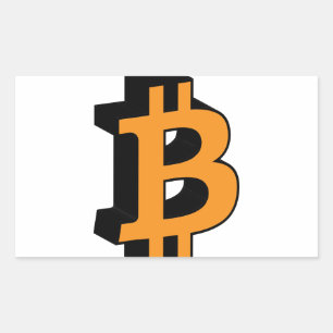 Bitcoin 11 rectangular sticker