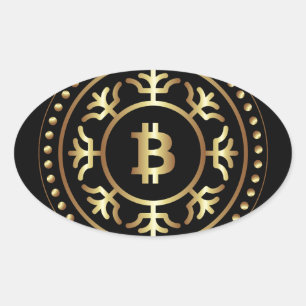 Bitcoin 2 oval sticker