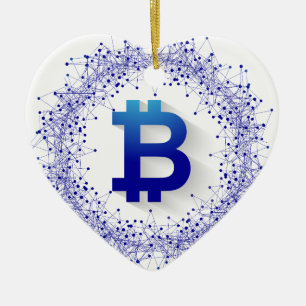 Bitcoin 5 ceramic tree decoration