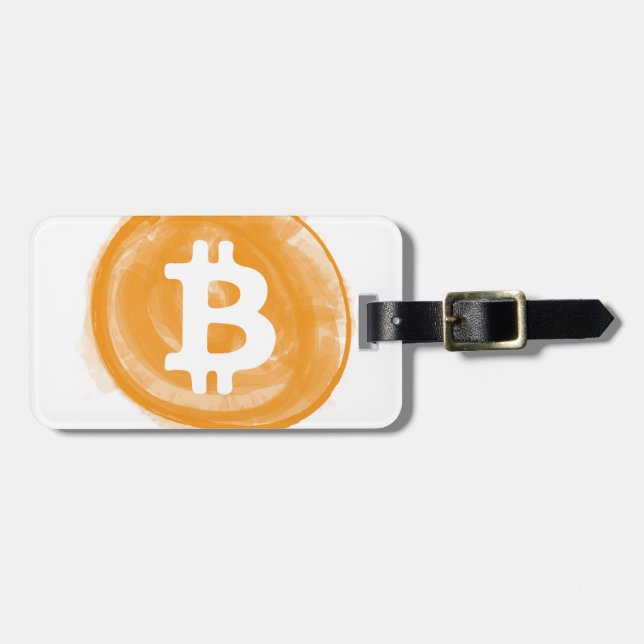 Bitcoin 6 luggage tag (Front Horizontal)