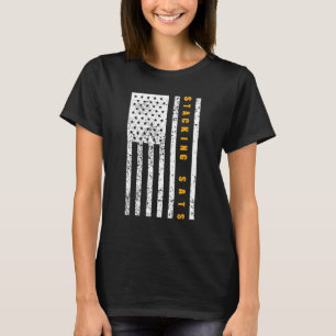Bitcoin American Flag Patriotism Patriotic Proud P T-Shirt