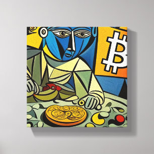 Bitcoin Art Canvas Print