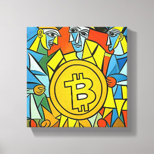 Bitcoin Art Canvas Print