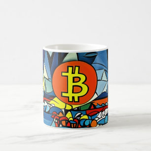 Bitcoin Art Coffee Mug