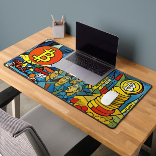 Bitcoin Art Desk Mat