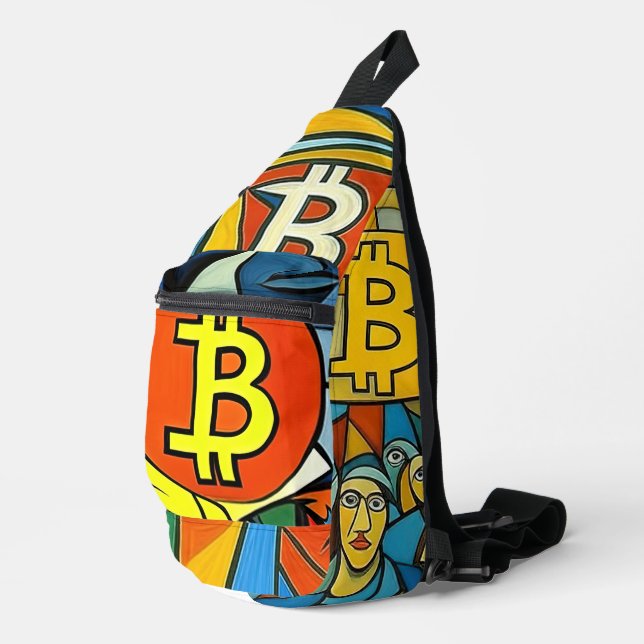 Bitcoin Art Sling Bag (Right Corner)