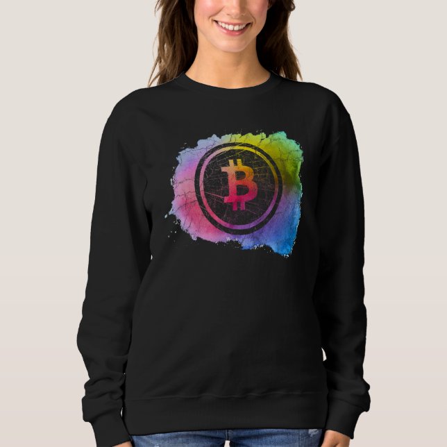 Bitcoin Art Trader Miner Hodl Token Crypto Sweatshirt (Front)