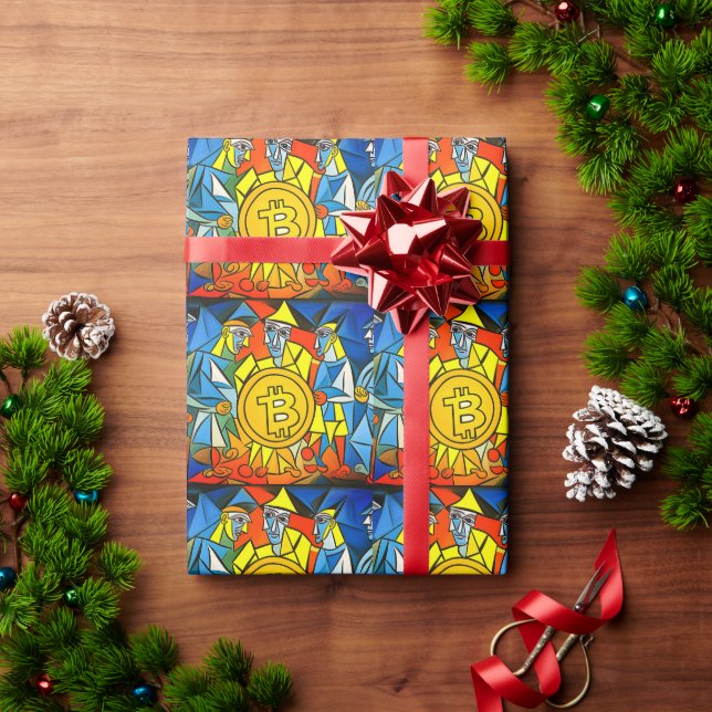 Bitcoin Art Wrapping Paper (Holiday Gift)