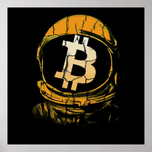 Bitcoin Astronaut-Crypto Astronaut Poster