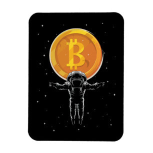 Bitcoin Astronaut to the moon - Bitcoin Crypto Magnet