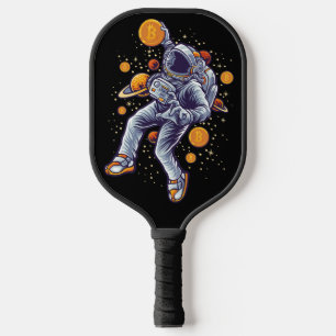Bitcoin Astronaut to the moon - Bitcoin Crypto  Pickleball Paddle