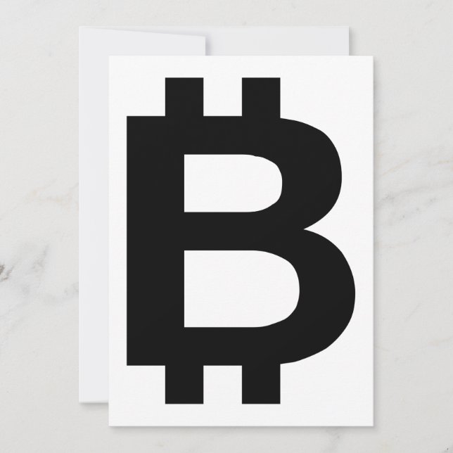 Bitcoin B Bold Invitation (Front)