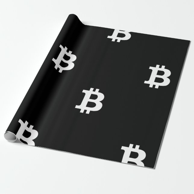 Bitcoin B Cool Wrapping Paper (Unrolled)