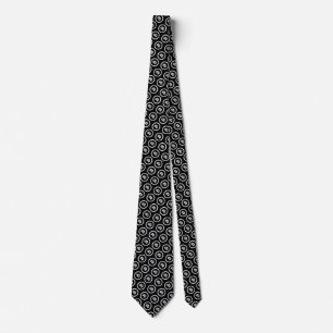 Bitcoin B&W Coin Logo - Tie