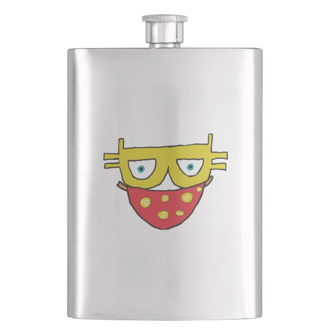 Bitcoin Bandit Hip Flask (Front)