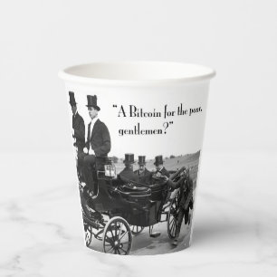 Bitcoin Beggar Paper Cups
