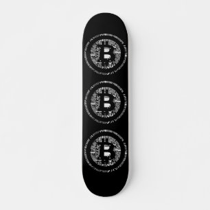 Bitcoin Black edition Skateboard