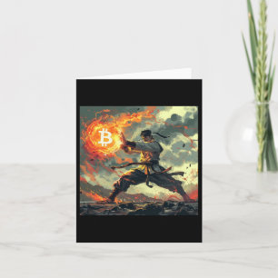 Bitcoin Black Strap Judo Martial Arts Karate Card