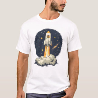 Bitcoin BTC Coin To The Moon Crypto T-Shirt