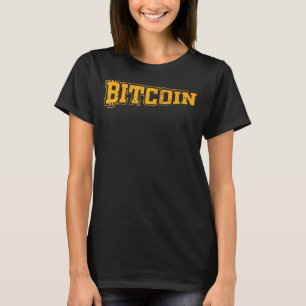 Bitcoin Btc Distressed Retro Vintage Crypto Invest T-Shirt