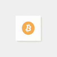 Bitcoin BTC Logo | Post-it Notes