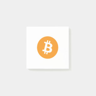 Bitcoin BTC Logo   Post-it Notes