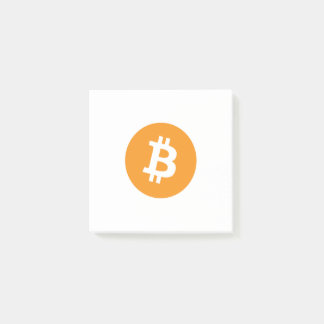 Bitcoin BTC Logo | Post-it Notes