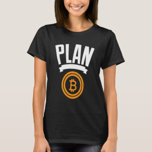 Bitcoin BTC Plan B Vintage Cryptocurrency Satoshi  T-Shirt