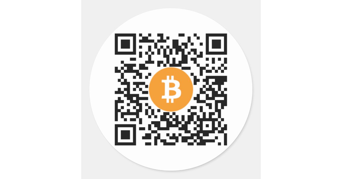 bitcoin qr code sticker