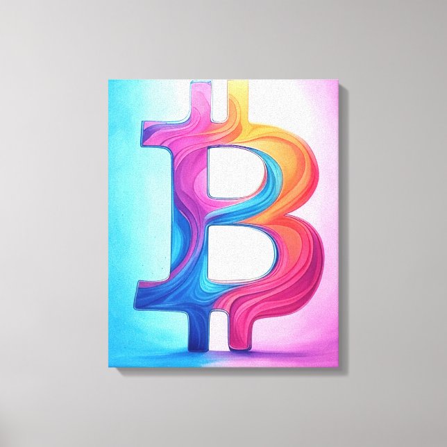 Bitcoin Canvas Print (Front)