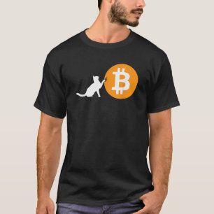 Bitcoin Cat Blockchain Cryptocurrency Digital Coin T-Shirt