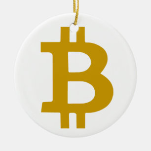 Bitcoin Ceramic Tree Decoration