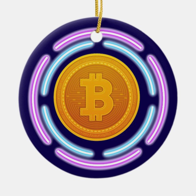 BITCOIN CERAMIC TREE DECORATION (Front)