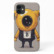 Bitcoin Character iPhone 11 Case – Whimsical and E