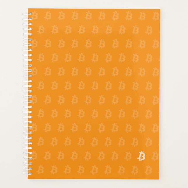 Bitcoin Classic Orange Planner (Front)