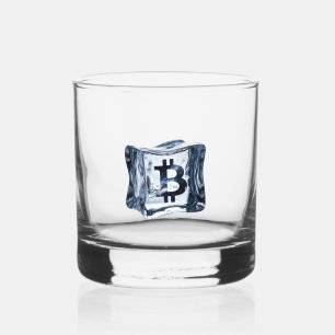 Bitcoin Cold Storage (Style: 1) Whiskey Glass