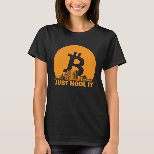 Bitcoin Copenhagen Skyline  Copenhagen Bitcoin Max T-Shirt (Front)