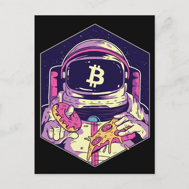 BITCOIN-Crypto Astronaut Postcard (Front)