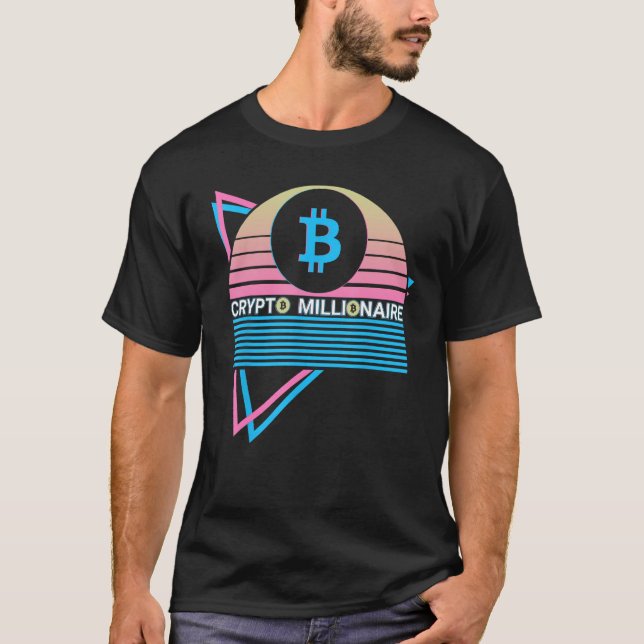 Bitcoin Crypto BTC Cryptocurrency Crypto Millionai T-Shirt (Front)