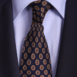 Bitcoin Cryptocurrency Coin Pattern Tie