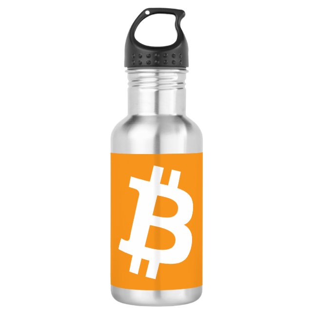 Bitcoin Cryptocurrency Logo 710 Ml Water Bottle (Front)