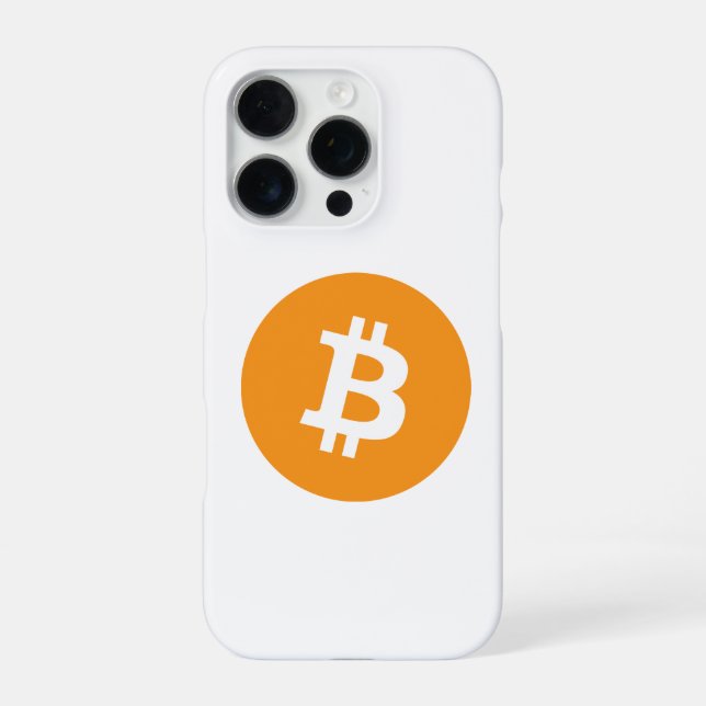 Bitcoin Cryptocurrency Logo iPhone Case (Back)
