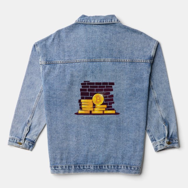 Bitcoin  denim jacket (Back)