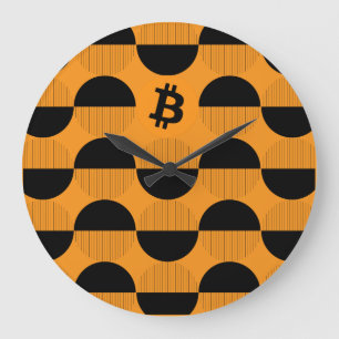 Bitcoin Designer Watch Large Clock