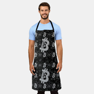 Bitcoin Digital Cryptocurrency Money Design Apron