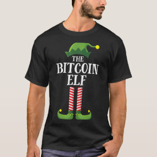 Bitcoin Elf Matching Family Group Christmas Party  T-Shirt