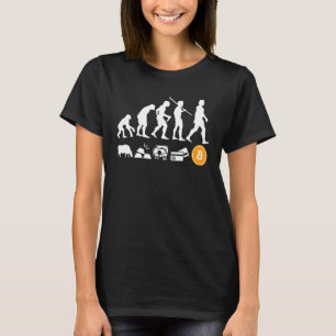Bitcoin Evolution Of Money Btc Crypto Cryptocurren T-Shirt